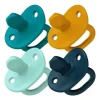 Boon Chupeta ortodôntica Jewl, chupeta de silicone estágio 1 recém-nascido +, pacote de 4, azul Fashion