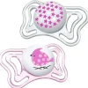 Chicco Chupeta Ortodôntica - 2 Pk Physioforma Light Day &amp; Night Rosa, 0/6M New