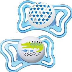 Chicco Chupeta Ortodôntica - 2 Pk Physioforma Light Dia e Noite Azul, 16/24M New