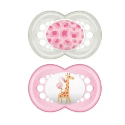 Mam Chupeta ortodôntica Animals, 2 pacotes, menina, 6+ meses Discount