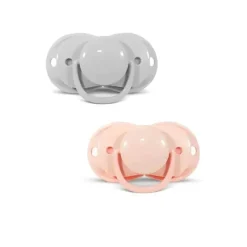 Raz Baby Chupeta Razbaby - Keep It Kleen 2Pk, rosa claro e biscoitos e creme New