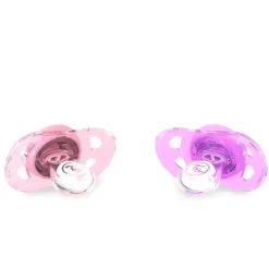 Twistshake Chupeta 2-Pack 0-6M - Rosa Claro/Lavanda Fashion