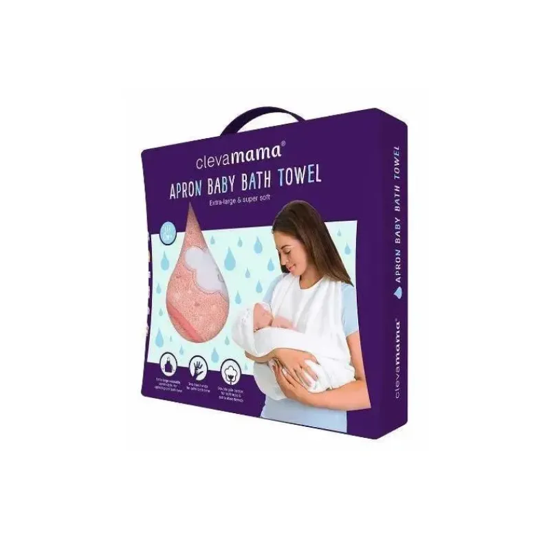 clevamama_splash_n_wrap_a_SKUL0gAIibG_0.webp Clevamama Splash N Wrap Avental Toalha Coral Rosa - Toalha de Bebê Online