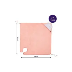Clevamama Splash N Wrap Avental Toalha Coral Rosa - Toalha de Bebê Online