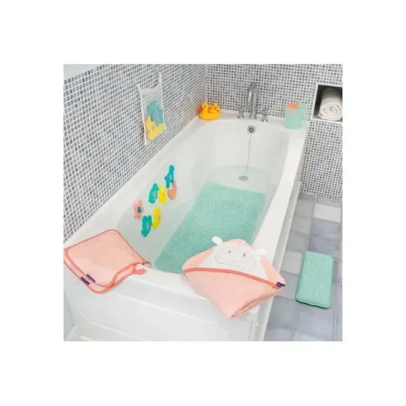 clevamama_splash_n_wrap_a_SKUL0gAIibG_4.webp Clevamama Splash N Wrap Avental Toalha Coral Rosa - Toalha de Bebê Online