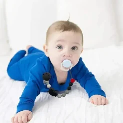 Kushies Baby Clipe de chupeta de silicone Kushies Silibeads - carro novo Clearance