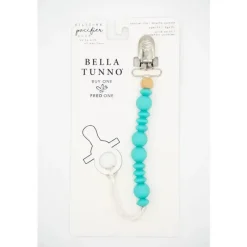 Bella Tunno Clipes de chupeta com contas de silicone - Turquesa Discount