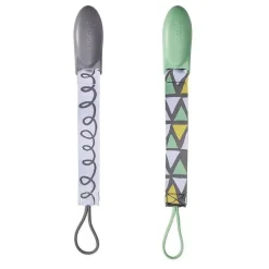 JJ Cole Clipes de chupeta Tomy 2 pk, verde/cinza Online