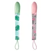 JJ Cole Clipes de chupeta Tomy 2 pk, Flamingo/Tropical New
