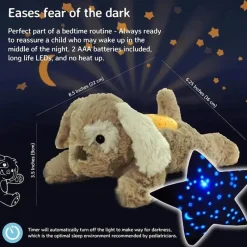 Cloud B - Mini projetor de luz noturna calmante Dream Buddies, Grey Bunny Best
