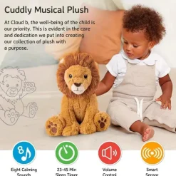 Cloud B - Máquina de som calmante, bichinho de pelúcia fofinho, 4 sons calmantes, Louis, o leão Discount