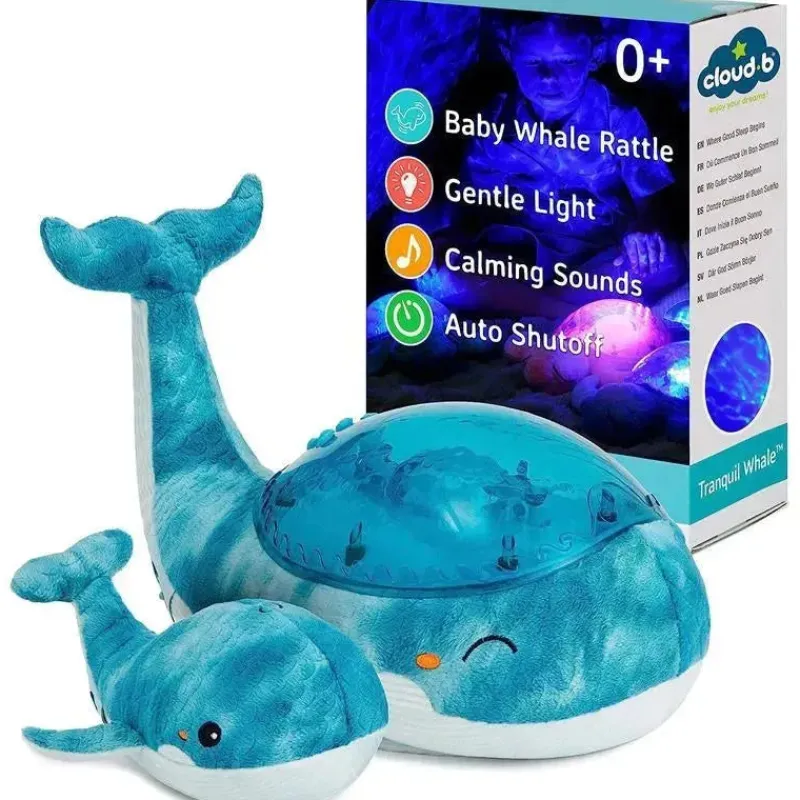 cloud_b__ocean_projector__SKU3bzGJweP_0.webp Cloud B - Ocean Projector Nightlight, Tranquil Whale Family Clearance