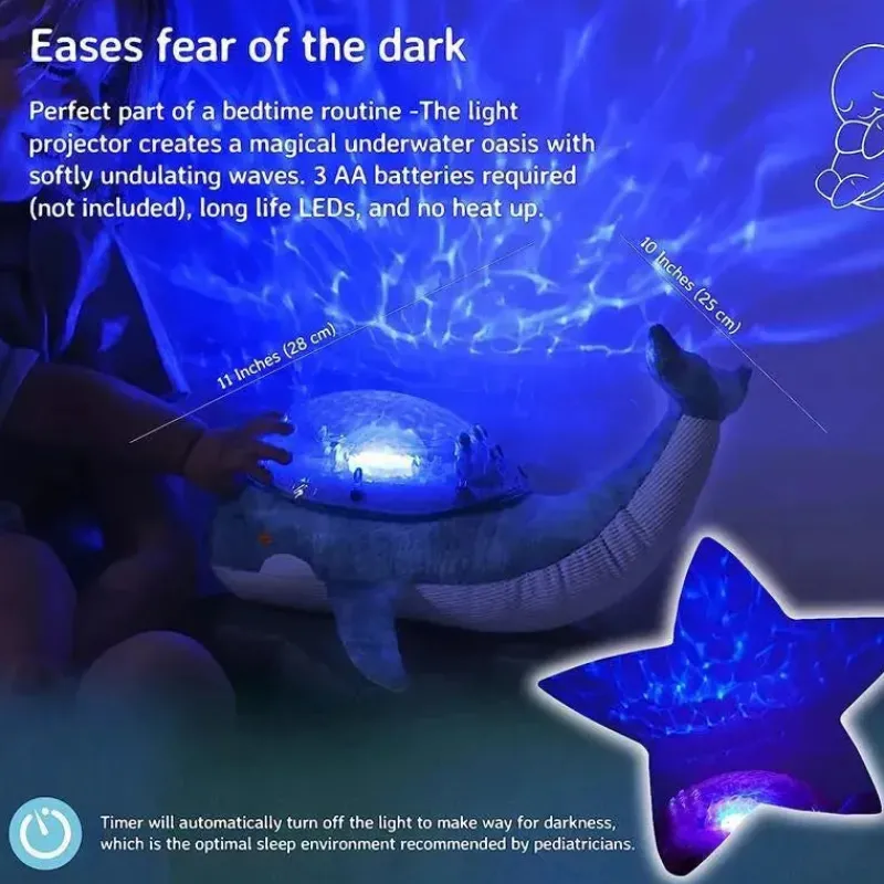 cloud_b__ocean_projector__SKU3bzGJweP_1.webp Cloud B - Ocean Projector Nightlight, Tranquil Whale Family Clearance