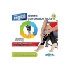 Cloudz - Footless Compression Socks, Black (Fits Small/Medium) Clearance