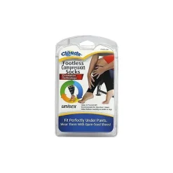 Cloudz - Footless Compression Socks, Black (Fits Small/Medium) Clearance