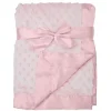 American Baby Company Cobertor American Baby - Heavenly Soft Chenille Minky Dot, Rosa Outlet