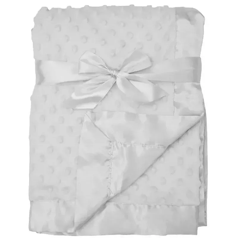 cobertor_american_baby__h_SKUbEqui274_0.webp American Baby Company Cobertor American Baby - Heavenly Soft Chenille Minky Dot, Branco Fashion