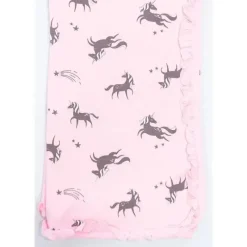 Kushies Baby Cobertor de bebê de unicórnio rosa Kushies Fashion