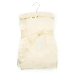 Elegant Baby Cobertor de bebê elegante creme de lã coral pendurado para bebê Outlet