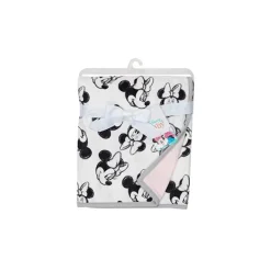 Lambs u0026 Ivy Cobertor de bebê Minnie Mouse preto e branco Lambs & Ivy Sale