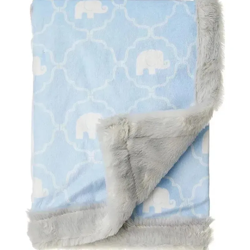 cobertor_de_pelcia_baby_v_SKUxZEPGAn2_0.webp Baby Vision Cobertor de pelúcia com encadernação peluda, elefante Hot