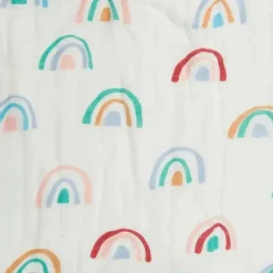 Loulou LOLLIPOP Cobertor Rainbow Swaddle New