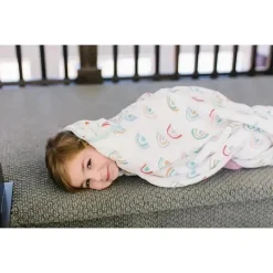 Loulou LOLLIPOP Cobertor Rainbow Swaddle New