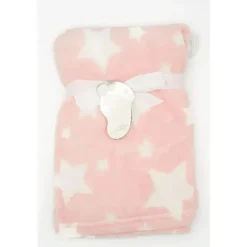 Rose Textiles Cobertores de bebê estrela de lã , rosa Clearance