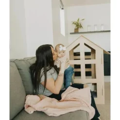 Little Unicorn Colcha de musselina de algodão pequeno unicórnio pétala de rosa Online