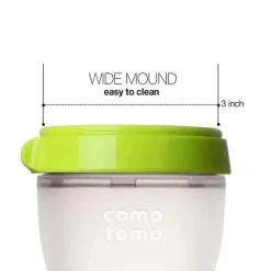 Comotomo - mamadeira Natural Feel de 8 onças, verde New