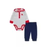 Little Me Conjunto Bodysuit Valentines - Marinho Online