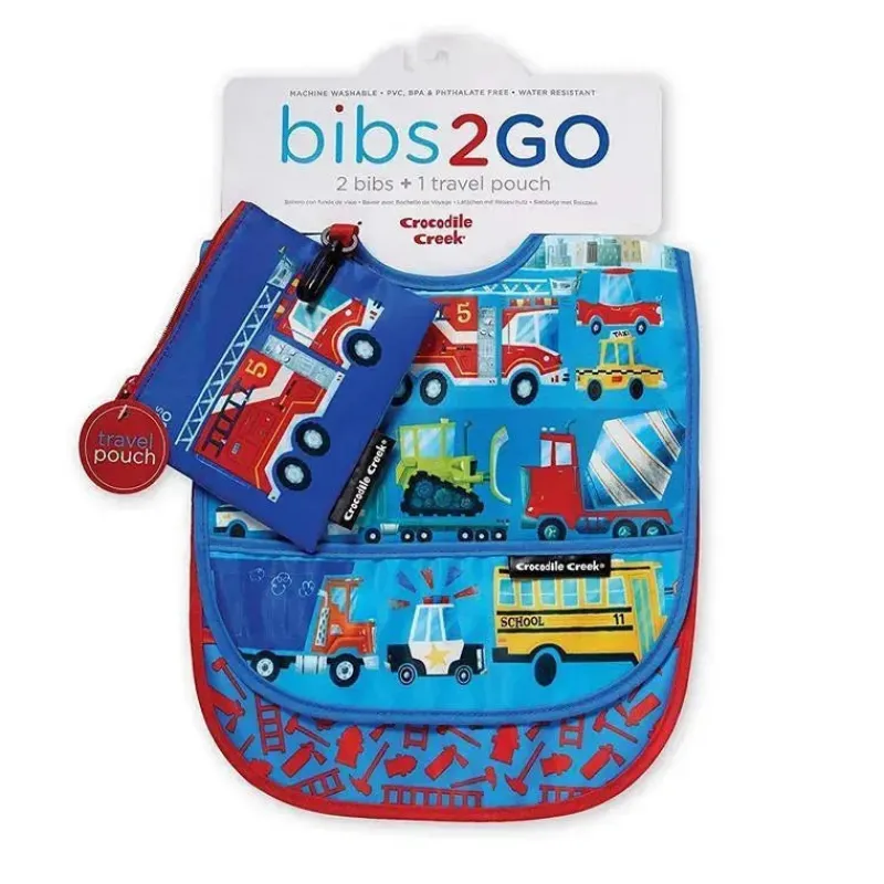 conjunto_de__babadores_cr_SKUiUGoB4M1_1.webp Crocodile Creek Conjunto de 2 babadores 2 Go - Cidade movimentada Best