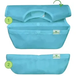 Iplay Conjunto de 3 babadores de brotos verdes Snap &amp; Go Easy Wear, Safari verde Best