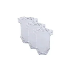 Luvable Friends Conjunto de 3 Bodys de Bebê , Branco Hot