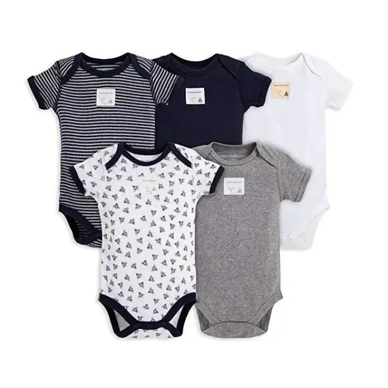 conjunto_de__bodys_manga__SKUHgP6kBE7_0.webp Burt's Bees Baby Conjunto de 5 bodys manga curta Burt's Bees, mirtilo Outlet