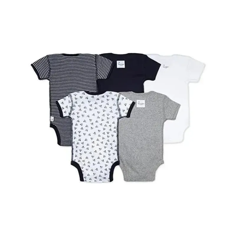 conjunto_de__bodys_manga__SKUHgP6kBE7_1.webp Burt's Bees Baby Conjunto de 5 bodys manga curta Burt's Bees, mirtilo Outlet