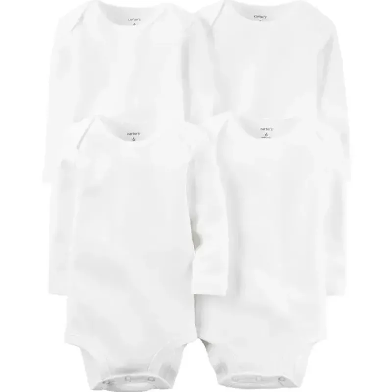 conjunto_de__bodys_origin_SKUDATN0ozJ_0.webp Carter's Conjunto de 4 bodys originais manga longa Carter's, branco Outlet