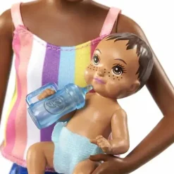 Mattel Conjunto de bonecas e acessórios para babás Barbie Skipper (boneca morena) Outlet