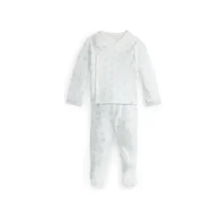 Ralph Lauren Conjunto de calça de malha de algodão orgânico manga longa Polo Baby - menino, cinza New