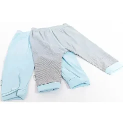 Kushies Baby Conjunto de calças de bebê menino Kushies cinza e azul 2 peças Outlet