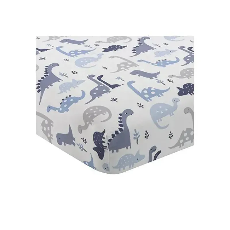 conjunto_de_cama_de_bero__SKUQ9SxMQD0_1.webp Lambs u0026 Ivy Conjunto de cama de berço Roar Dinosaur de 3 peças para dormir Originals Originals, azul/cinza Clearance
