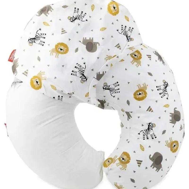 conjunto_de_capa_de_trave_SKUMUD9CzBh_1.webp Nuby Conjunto de capa de travesseiro de amamentação com estampa de animais - Dr Talbots Zoo New