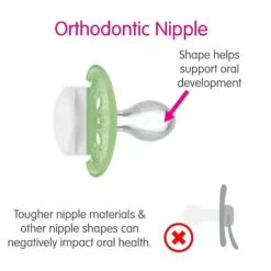 Mam Conjunto de chupetas ortodônticas de silicone Day &amp; Night - 6+ meses Fashion