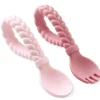 Itzy Ritzy Conjunto de colheres Sweetir Sliicone Baby Utensild Rosa Sale