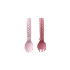 Itzy Ritzy Conjunto de colheres Sweetir Sliicone Baby Utensild Rosa Sale