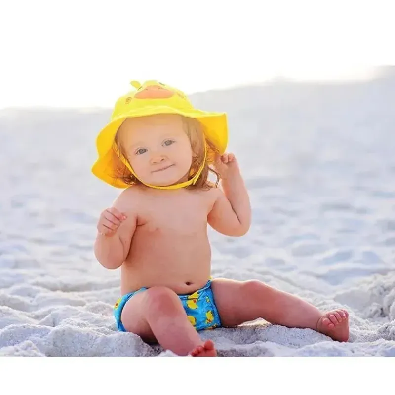 conjunto_de_fralda_de_ban_SKUS6RQ6llq_1.webp Zoocchini Conjunto de fralda de banho e chapéu de sol Pato Best