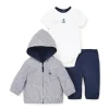 Little Me Conjunto de jaqueta - Vela 3 peças, azul Online
