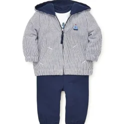 Little Me Conjunto de jaqueta - Vela 3 peças, azul Online