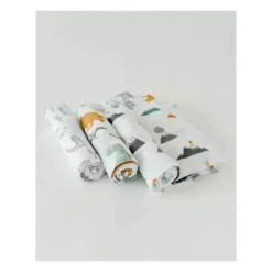 Little Unicorn Conjunto de lençol de algodão com 3 pacotes de unicórnio, amigos Dino Sale