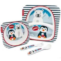 Primo Passi Conjunto de louça de bambu Kids - amigos de inverno Best